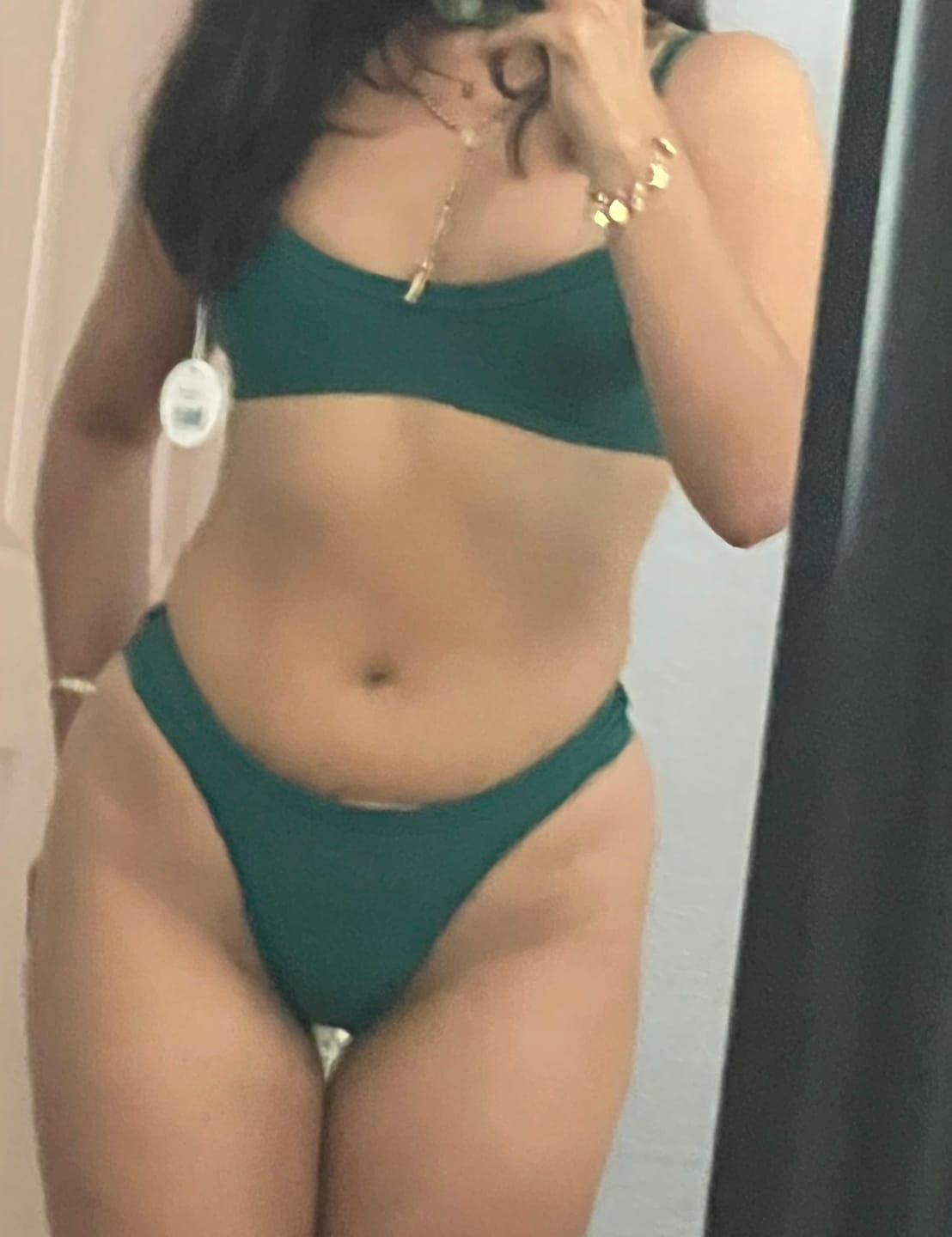 Customer photo review of SYDNEY Jade Sweetheart Scoop Top