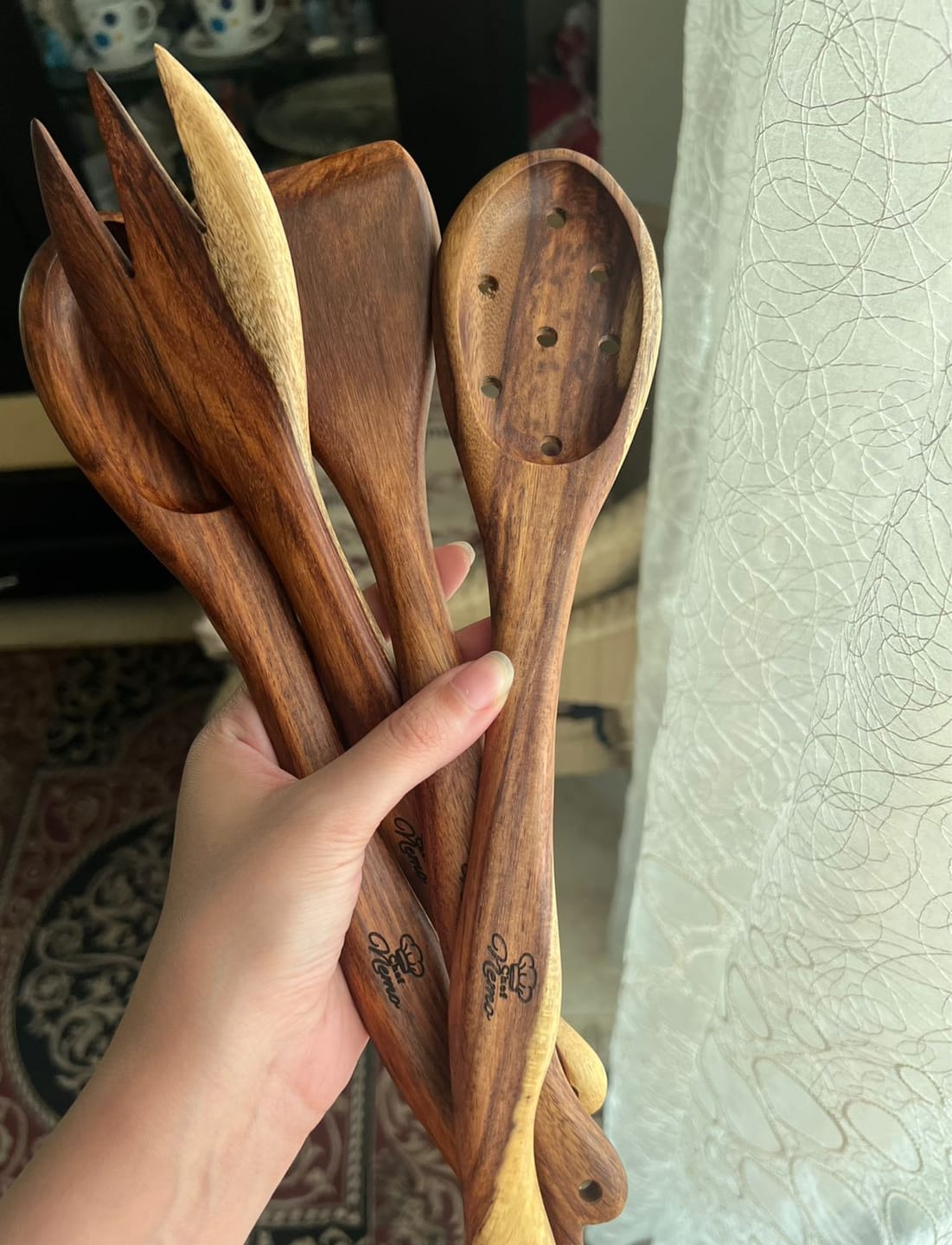 Customer photo review of Wooden Cooking Spoons