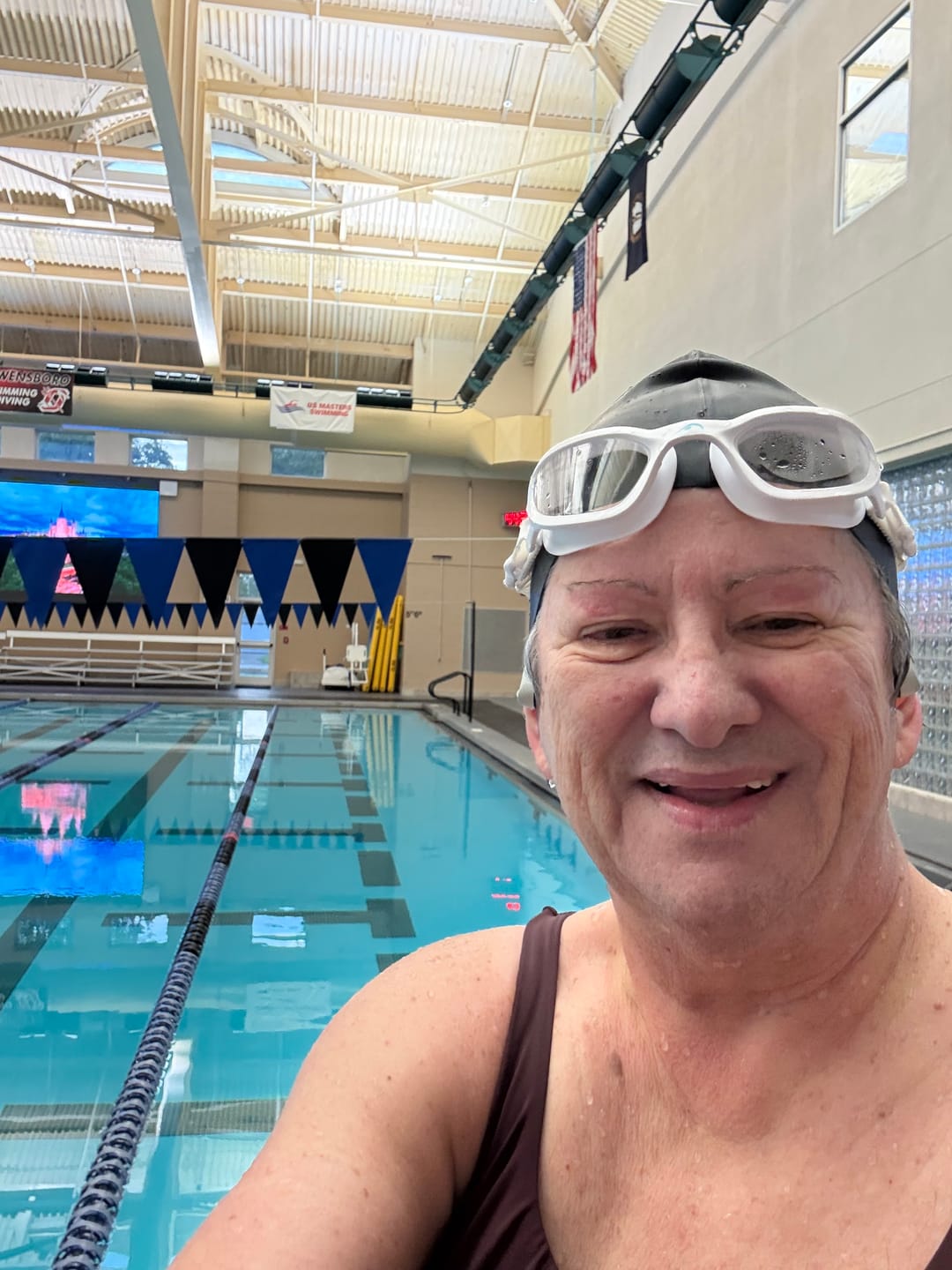 Customer photo review of NanoClear™ Flex Swim Goggles Clear - (White)