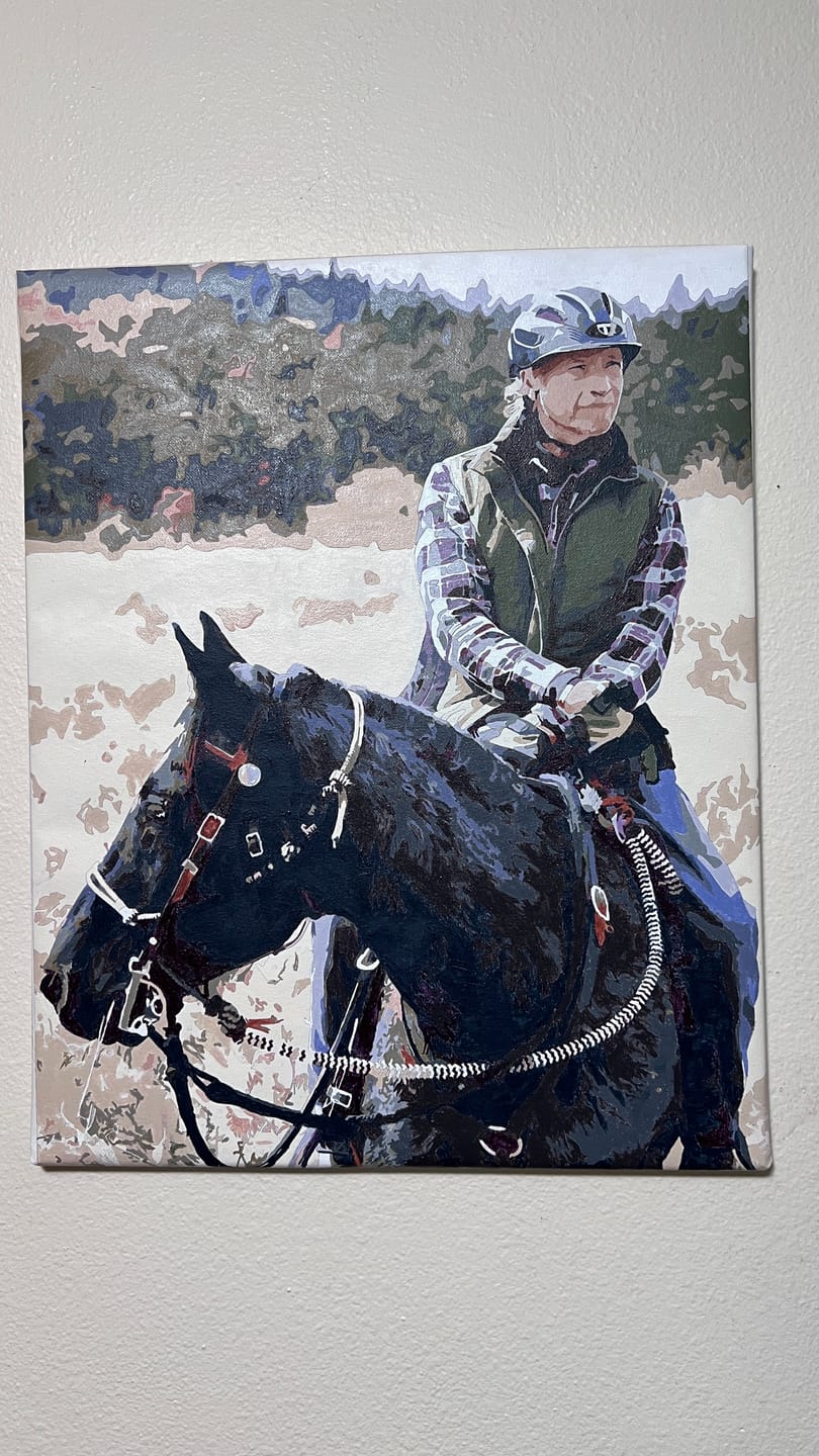 Customer photo review of Custom Paint by Numbers Kit