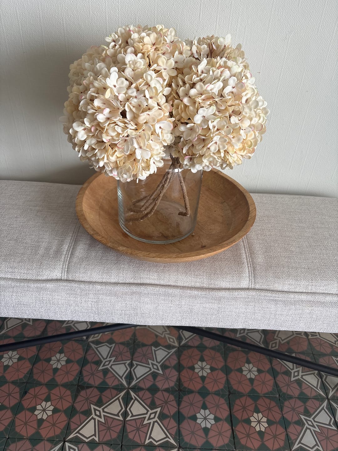 Customer photo review of Grande Hortensia (5 tiges) - Crème