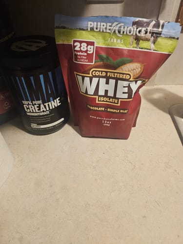 Customer photo review of Whey Protein Isolate Chocolate