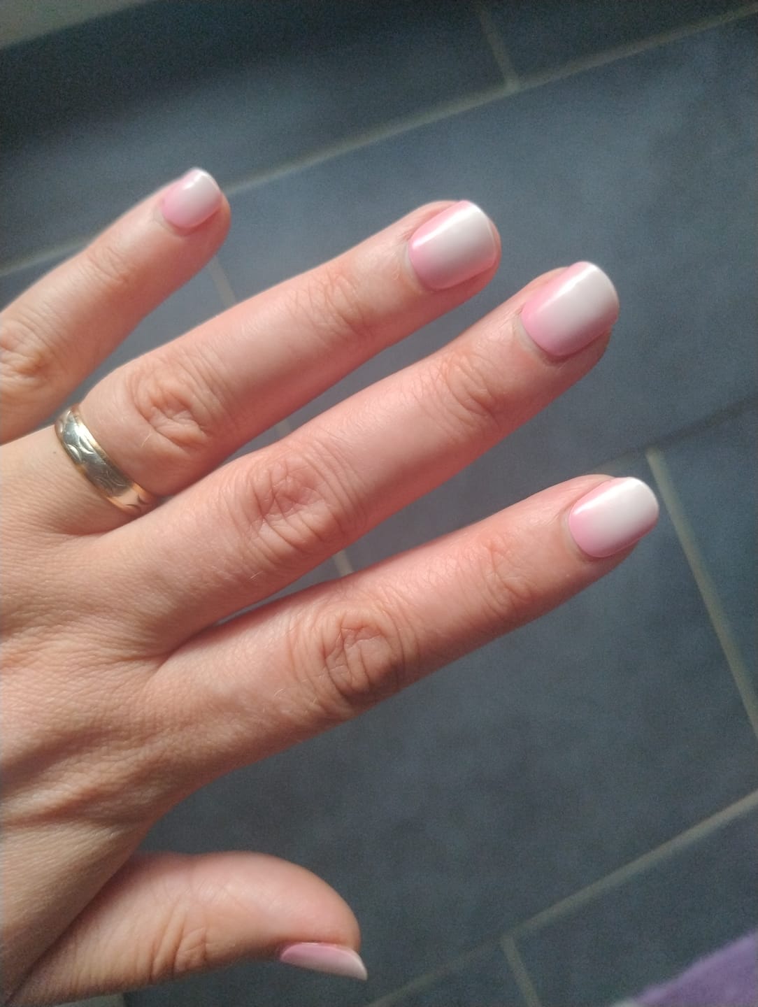 Customer photo review of UV Gel: Pink Aurora
