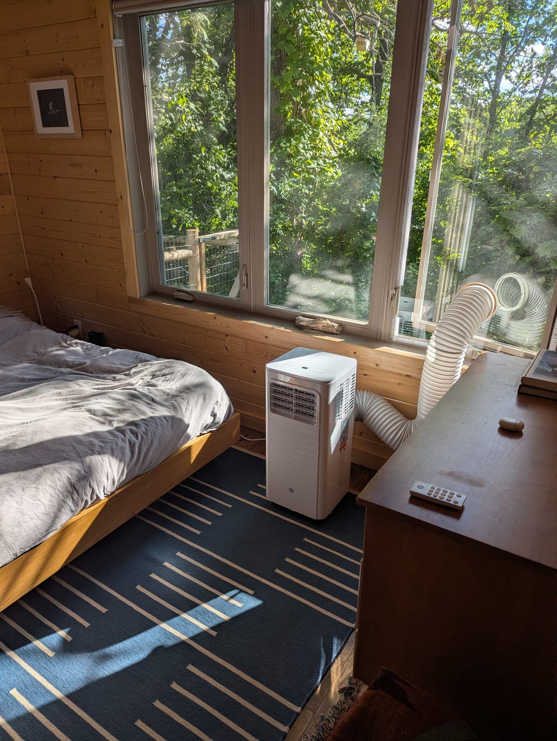 Customer photo review of Custom Portable AC Window Kit for Casement Windows