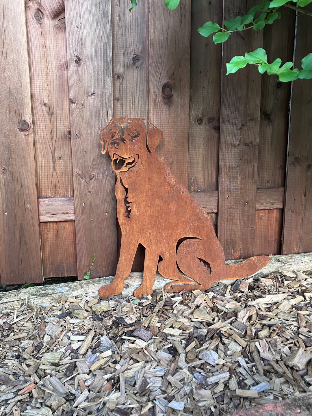Customer photo review of Gartenstecker Labrador sitzend