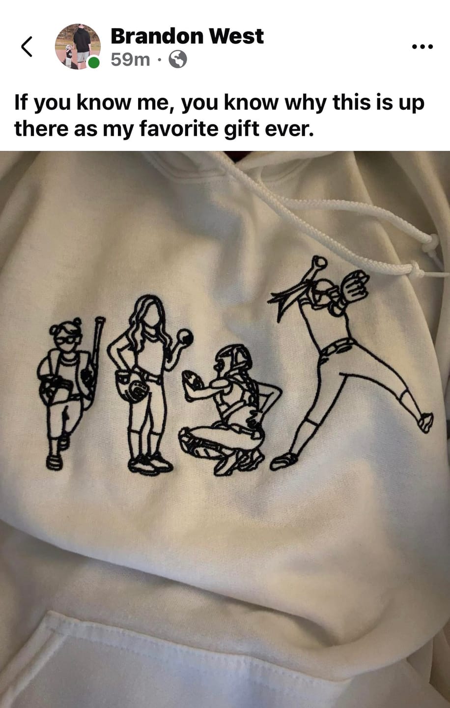 Customer photo review of Custom Sports Hoodie