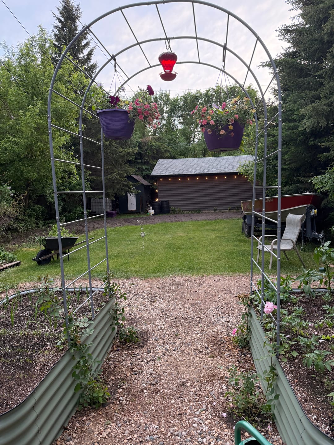 Customer photo review of Arch Garden Trellis