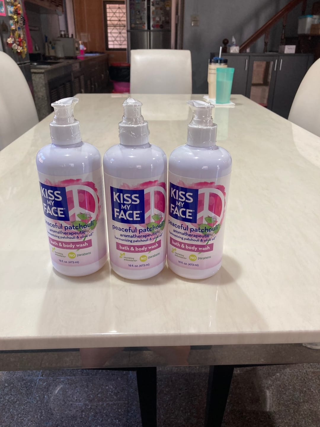 Customer photo review of Kiss My Face  Peaceful Patchouli Shower Gel (473 ml)