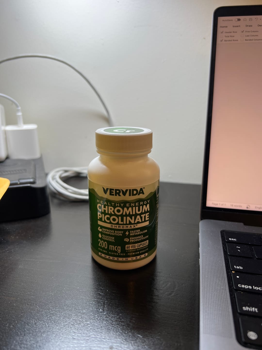 Customer photo review of Chromium Picolinate Supplement, 200 mcg – 60 Veg Capsules