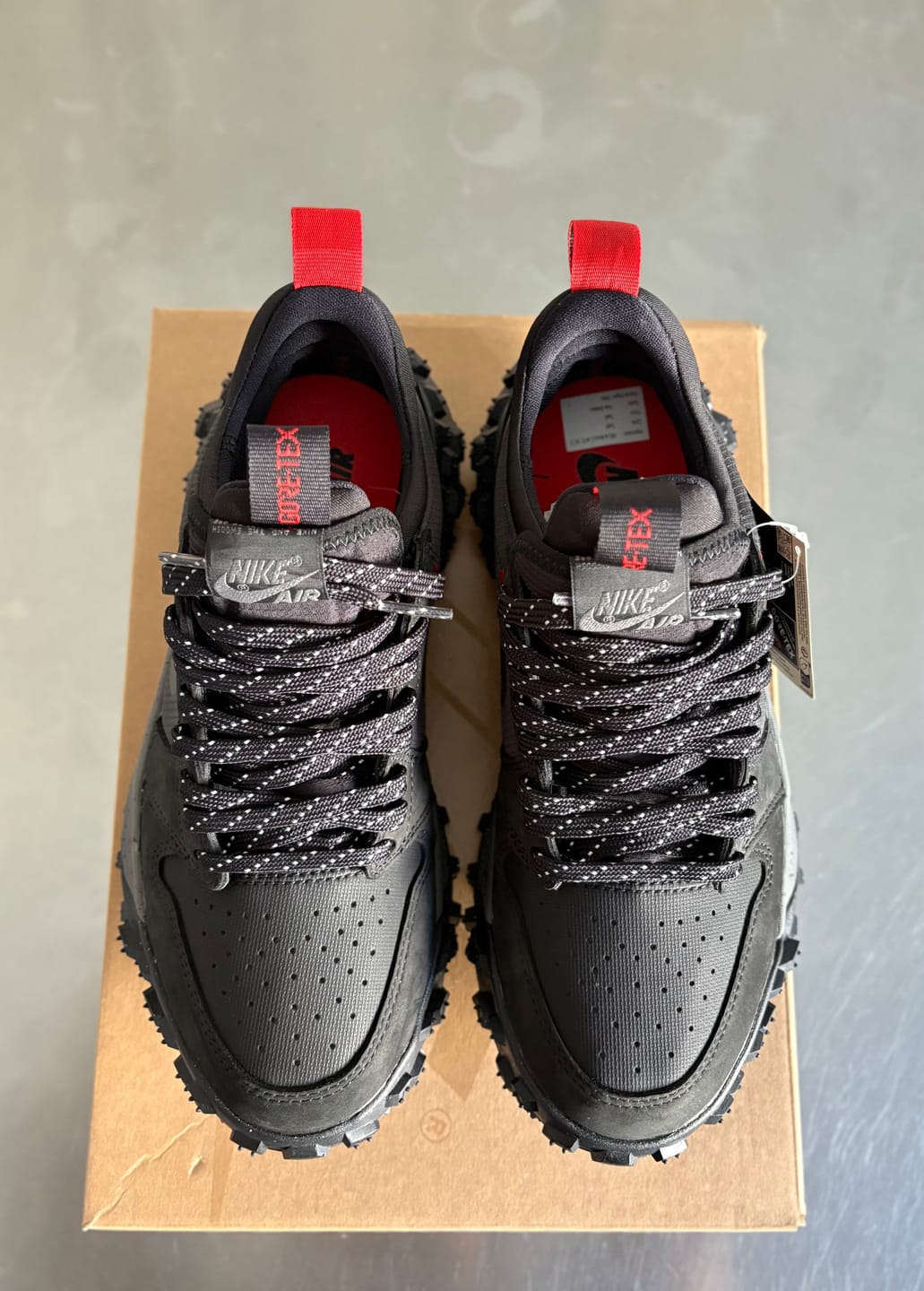 Customer photo review of Jordan 1 Element Low A/T Black & Iron Grey