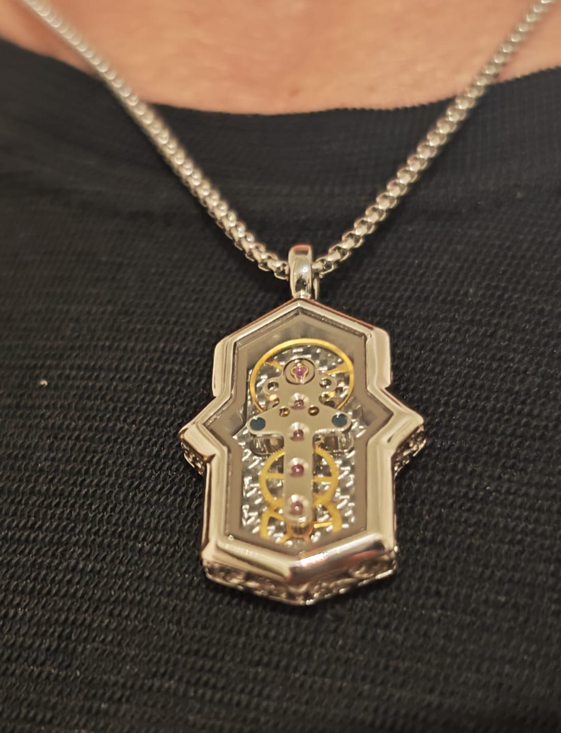 Customer photo review of Kinetic Pendant - CHRONO CRUCIS