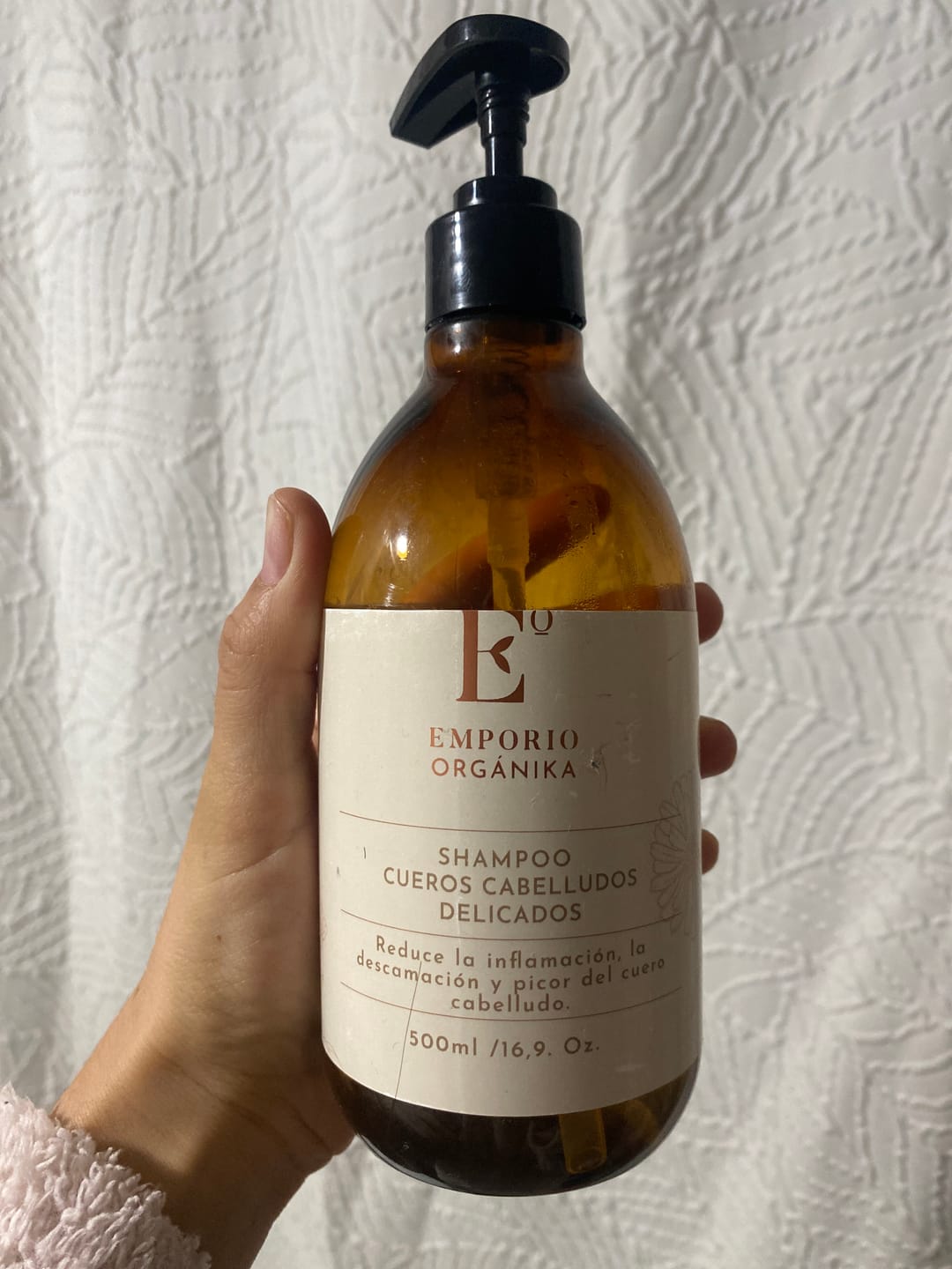 Customer photo review of SHAMPOO CUEROS CABELLUDOS DELICADOS