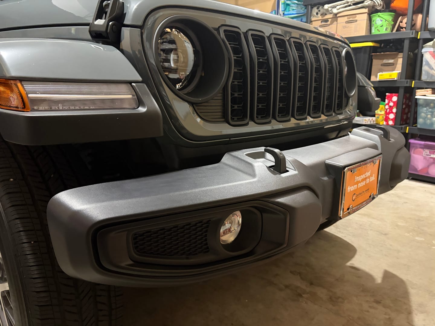 Customer photo review of Blackout Insert Covers fits JL/JT 24+ Grille * Silver Delete