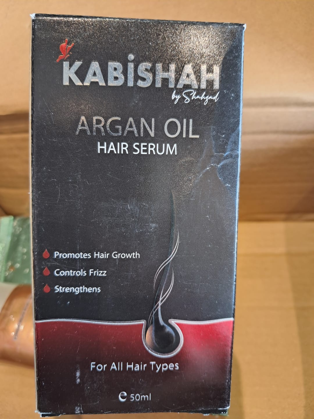 Customer photo review of Argan Oil Hair Serum