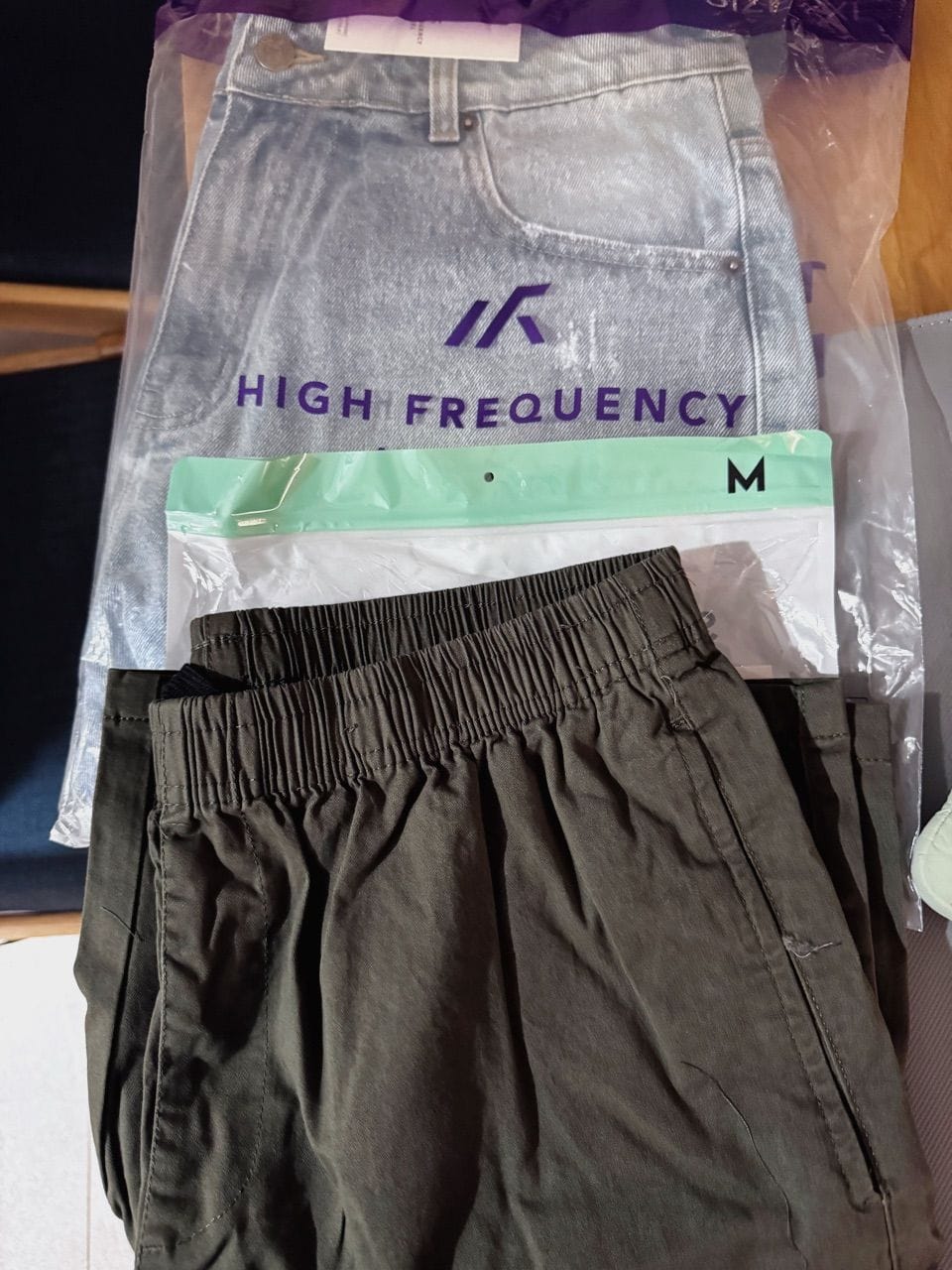 Customer photo review of Distressed Denim Shorts