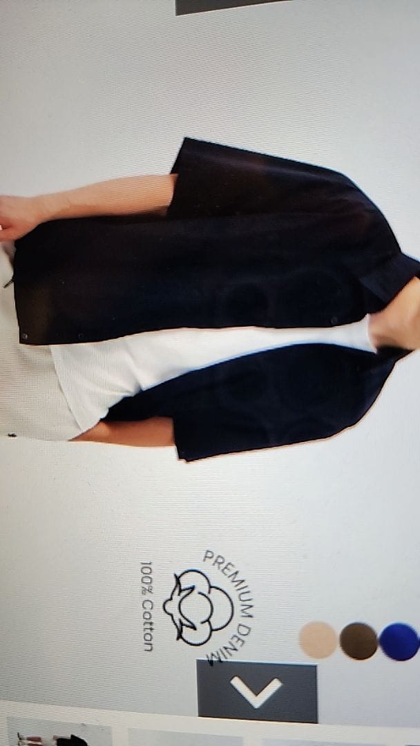 Customer photo review of Oversized Short Sleeve Shirt with Spring Clasp