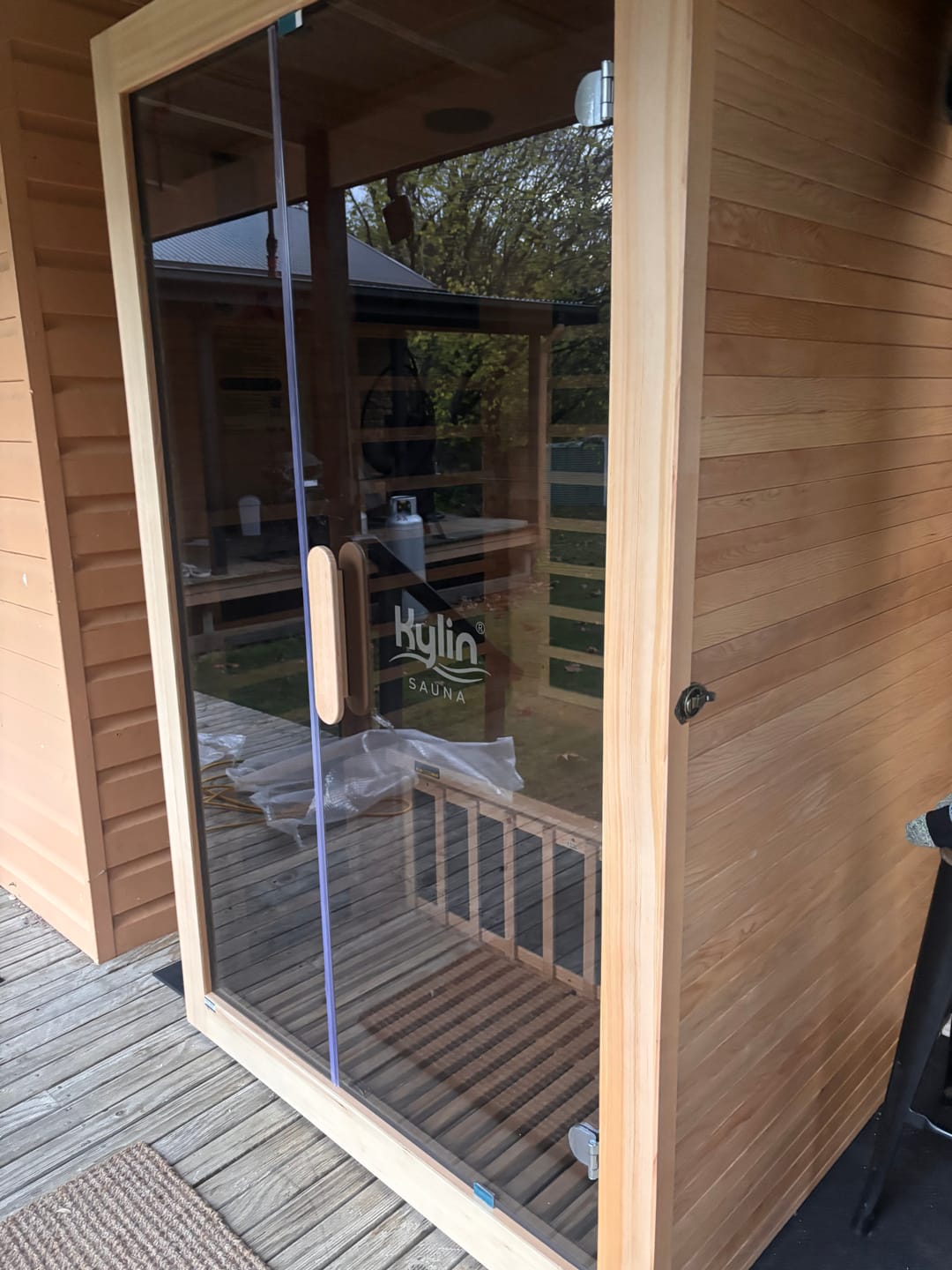 Customer photo review of Kylin Low EMF Carbon Infrared Sauna Room 2 Person H6203 (Floor Heater included)