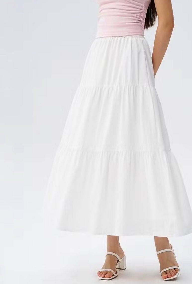 Customer photo review of 3-Tier Flowy Maxi Skirt