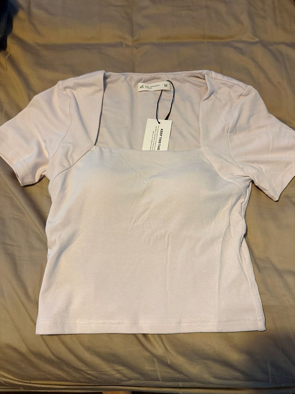 Customer photo review of Square Neck Padded Top