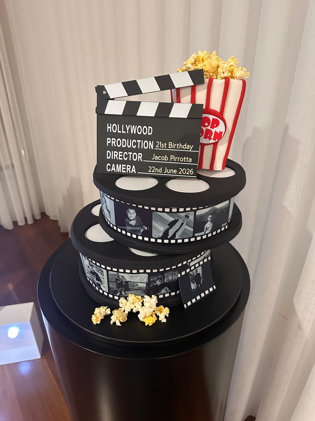 Customer photo review of Film Reel - Custom Edible Icing Image