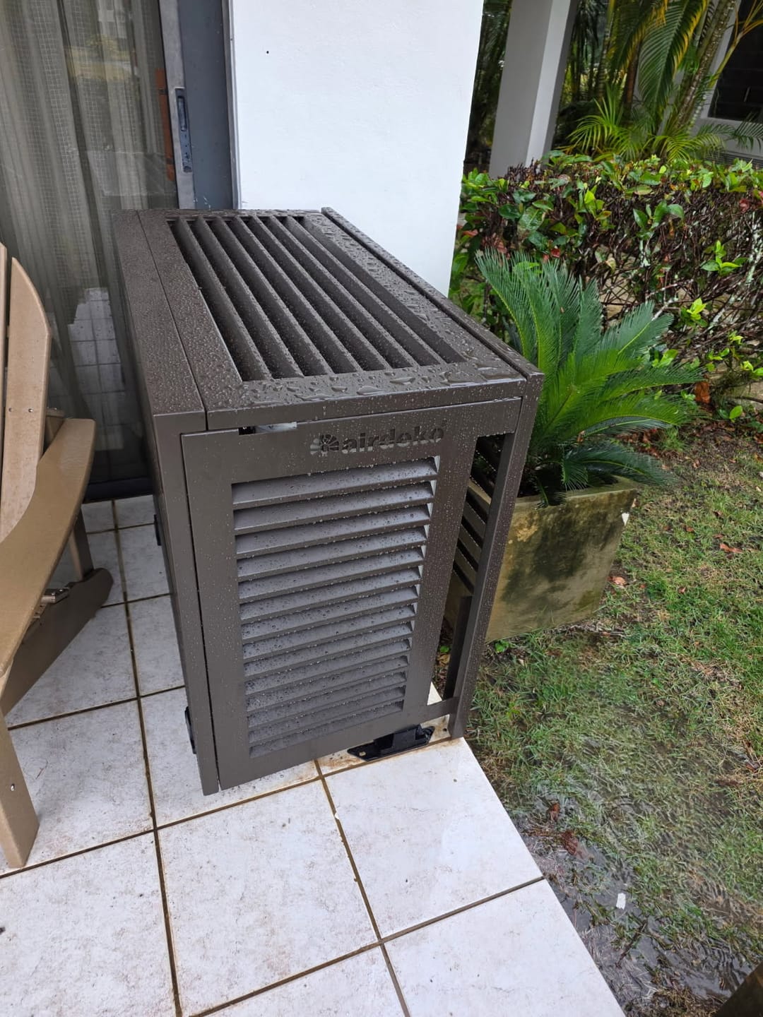 Customer photo review of Mini-Split AC Cover - Bronze