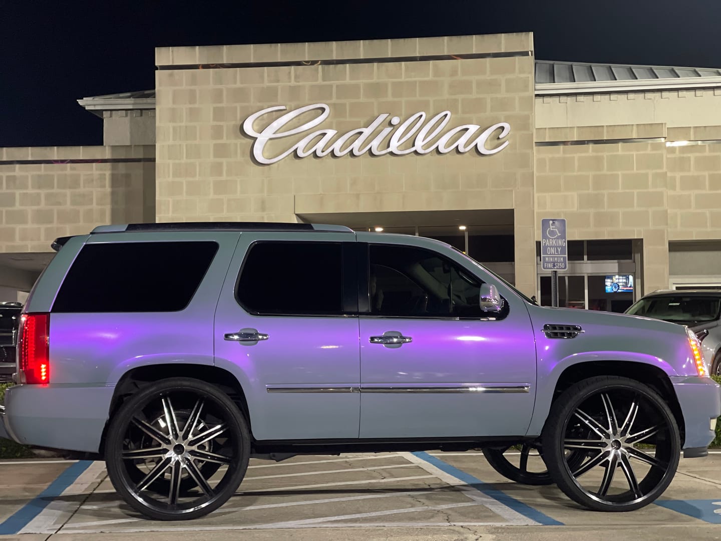 Customer photo review of Candy Metallic Gray Purple Vinyl Wrap