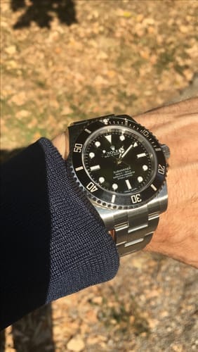 Customer photo review of Just - Chocolate Diamond Dial Diamond Bezel