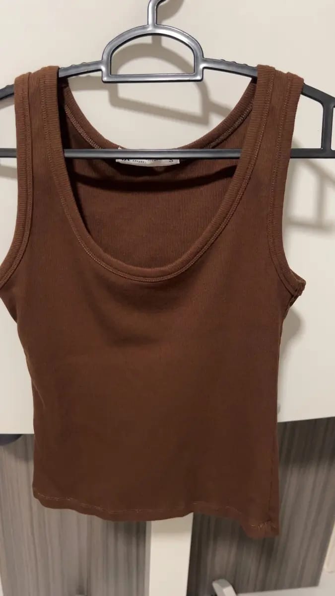 Customer photo review of Ribbed Tank Top