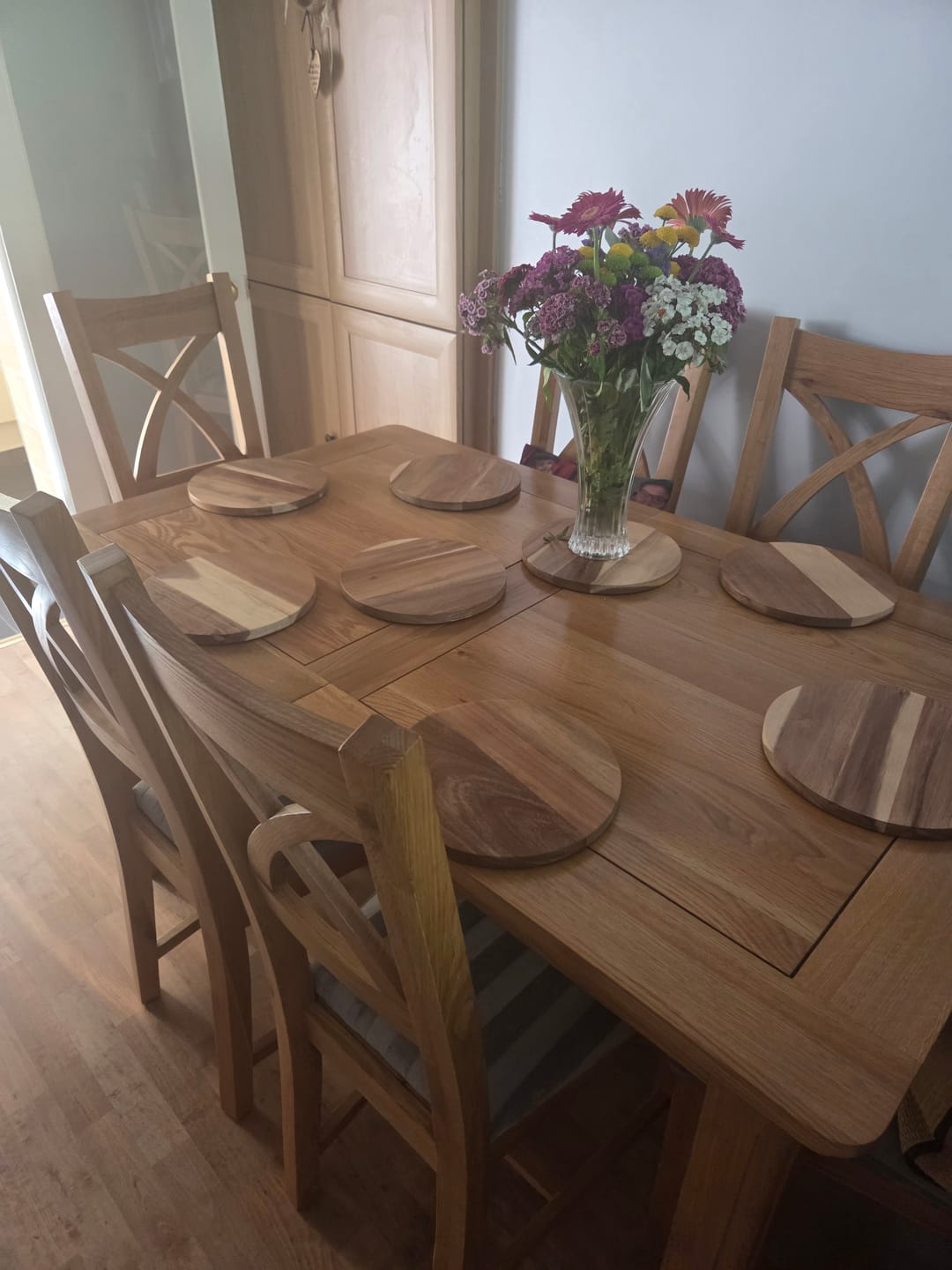 Customer photo review of Belleek Living Acacia Wooden Placemats Set of 4