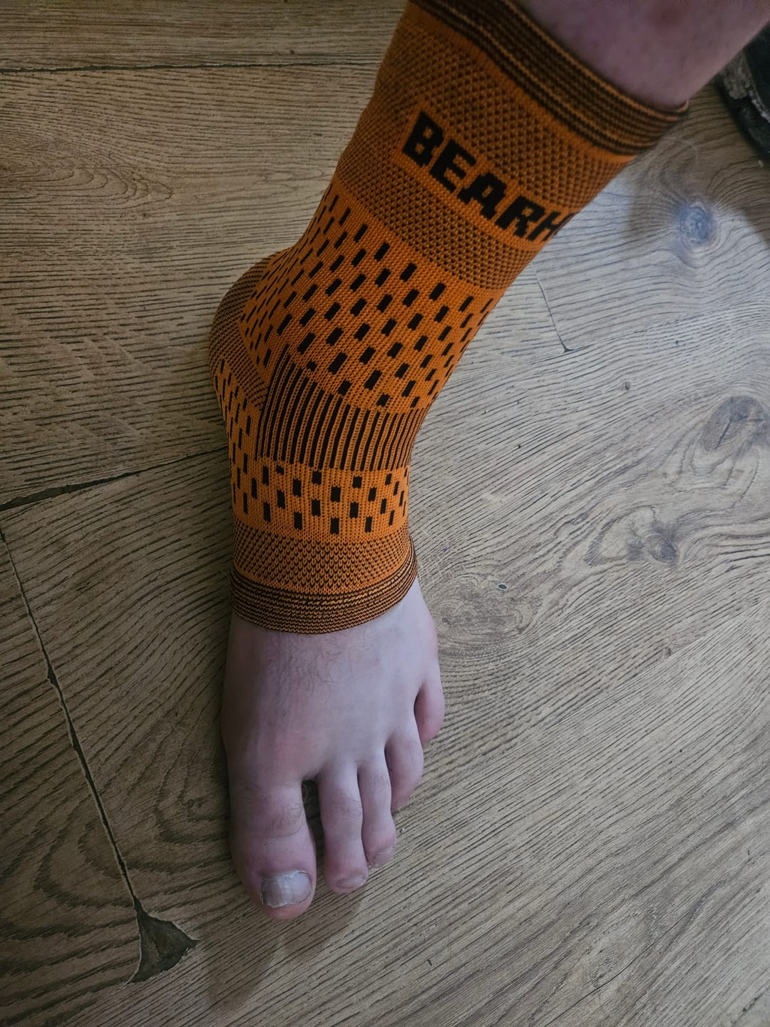 Customer photo review of Pair of Ankle Supports For Achilles Tendon and Ankle Sprains