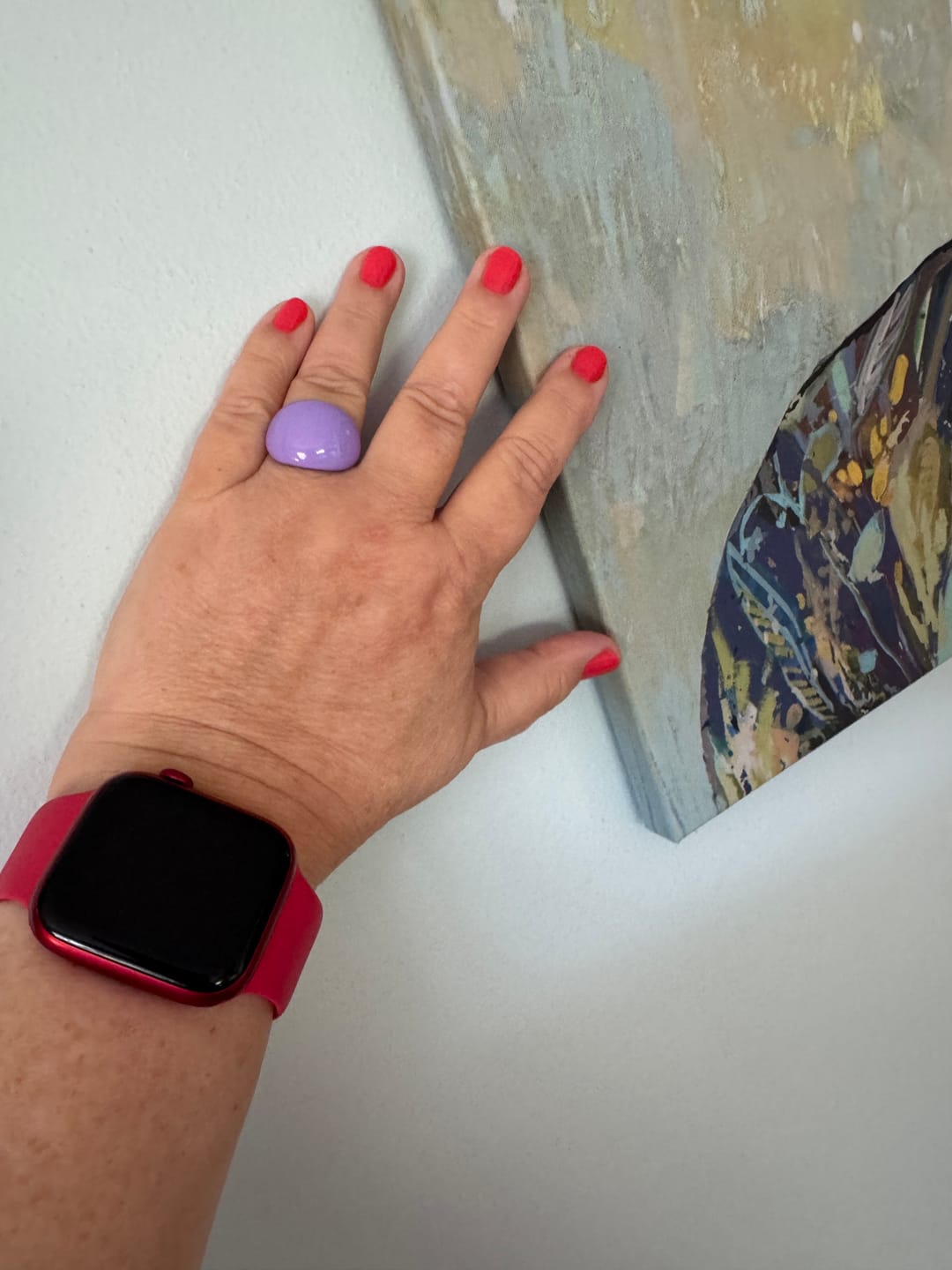 Customer photo review of Lava Drop SS Enamel Ring