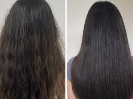 Customer photo review of Mini Portable Hair Straightener