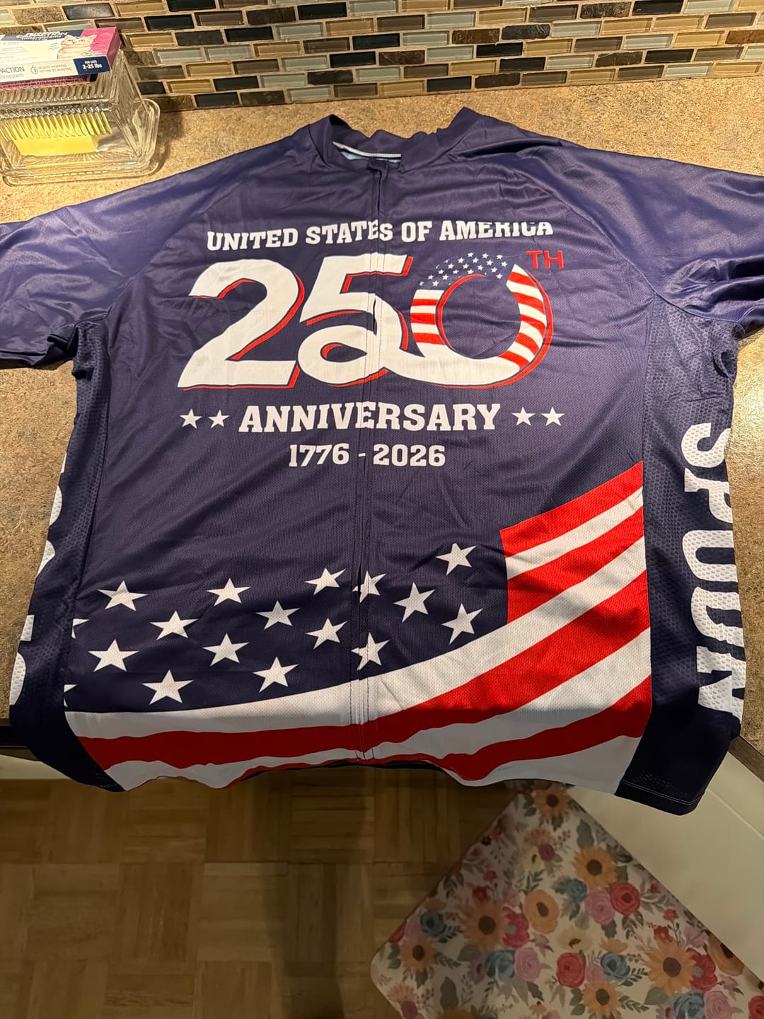 Customer photo review of Men’s USA America 250 Anniversary Cycling Jersey & Kit