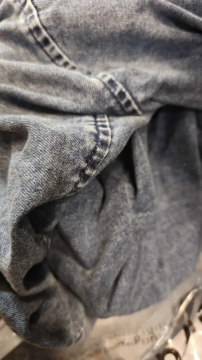 Customer photo review of Distressed Denim Shorts