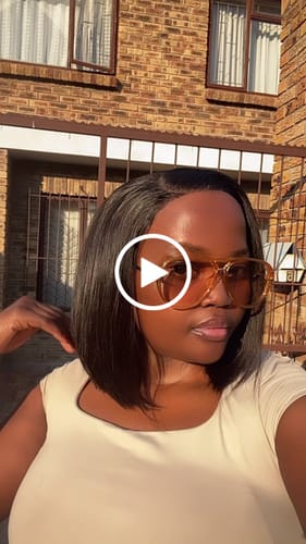 Customer video review of Vietnamese Super Double Drawn Bone Straight 5x5 Glueless Closure Natural Black Wig