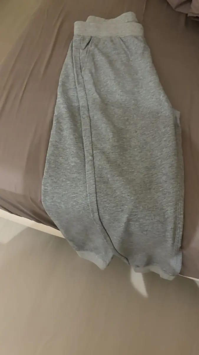 Customer photo review of Cotton Tapered Fit Ultra Soft Sweat Pants