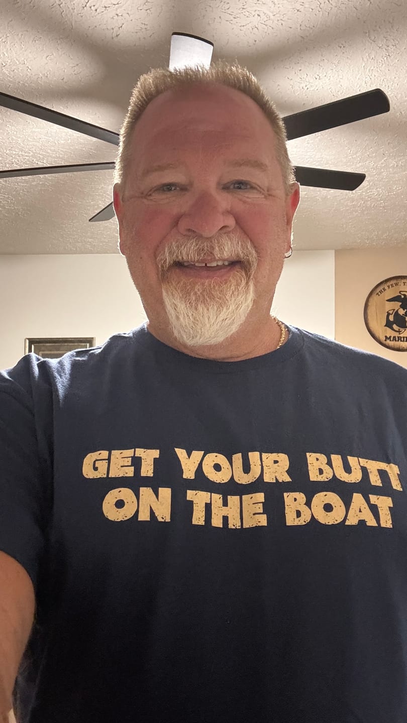 Customer photo review of Butt on the boat T-shirt