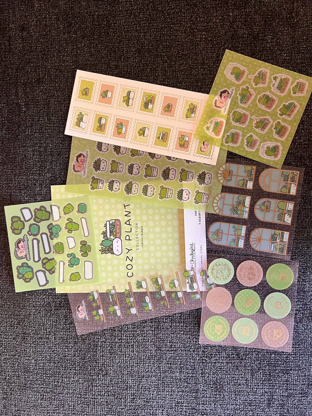 Customer photo review of Cozy Plants Variety Sticker Pack