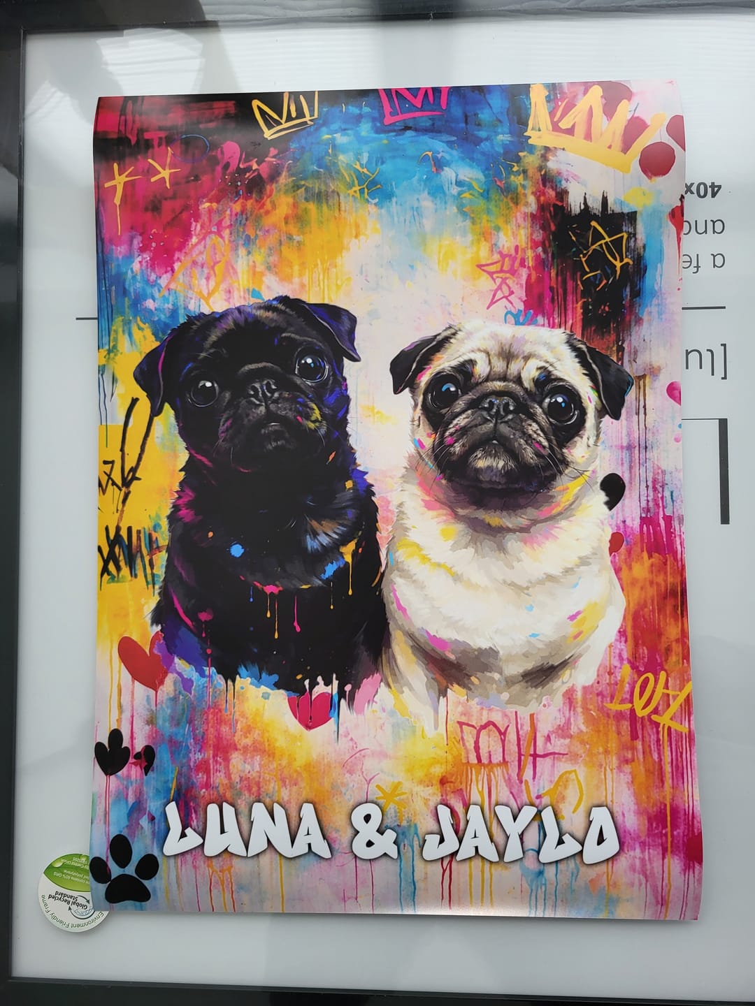 Customer photo review of Graffiti - Gepersonaliseerde Poster