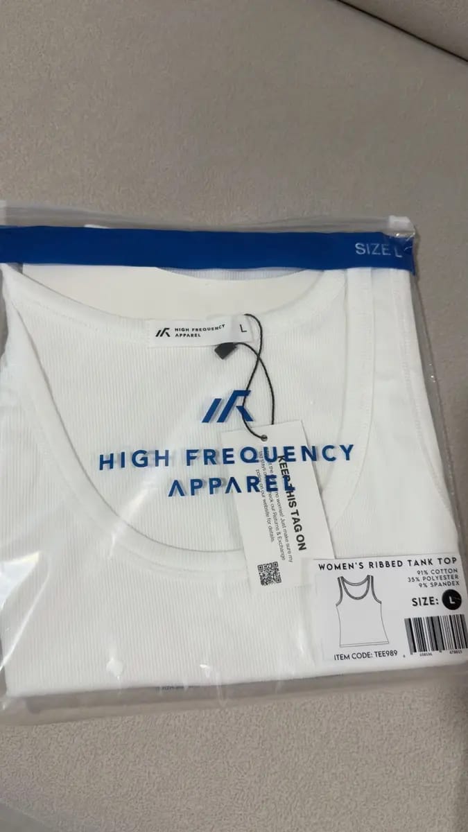 Customer photo review of Ribbed Tank Top