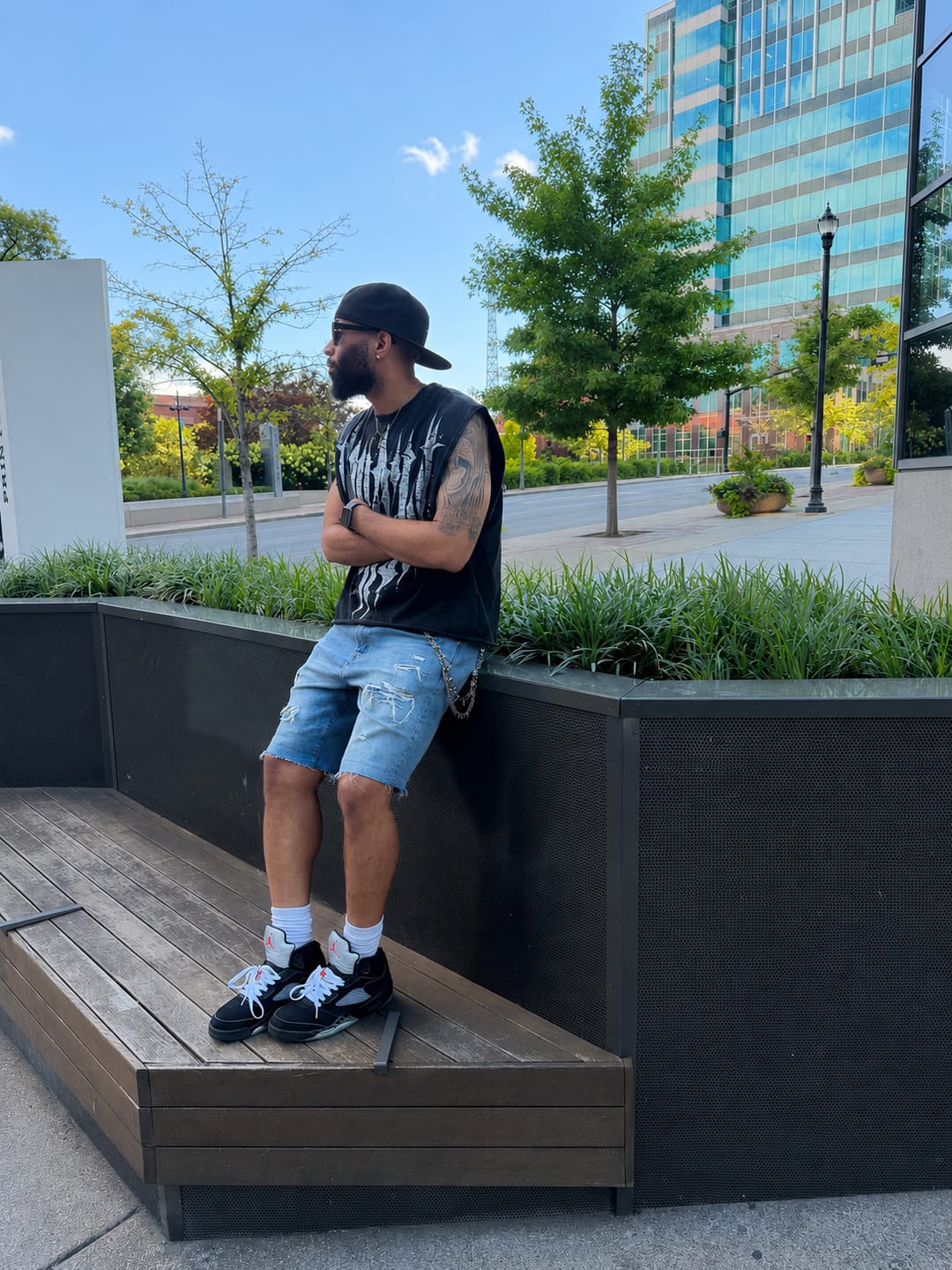 Customer photo review of 3021 - Revenge Crop Cut-Offs