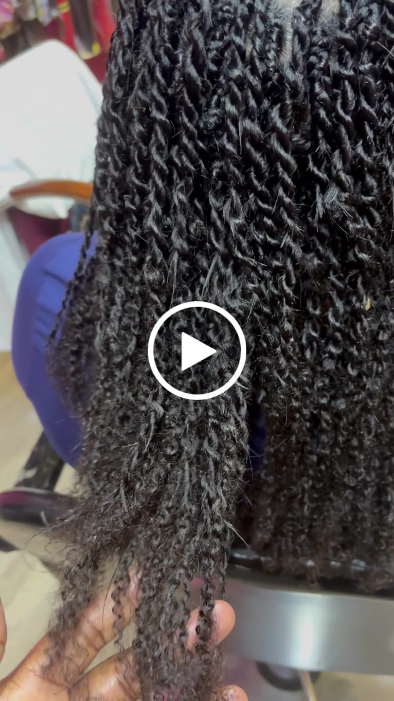 Customer video review of Afro Kinky Curly Bulk Hair Extensions for Braiding