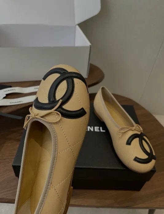 Customer photo review of CC 2026 Cambon Ballet Flat Quilted Calfskin