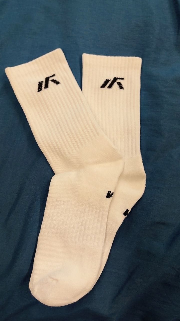 Customer photo review of [Pack of 3] Unisex Dri-Fit Crew Sports Socks With Cushioned Sole