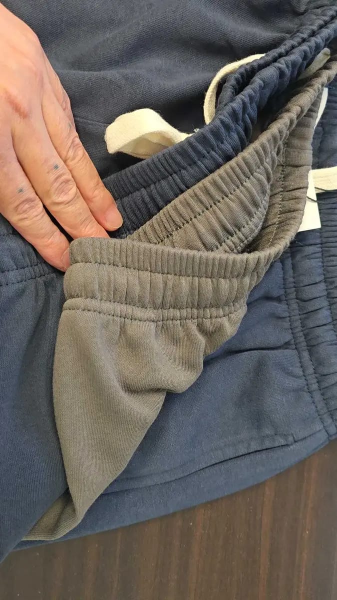 Customer photo review of Unisex Easy Cotton Sweat Shorts