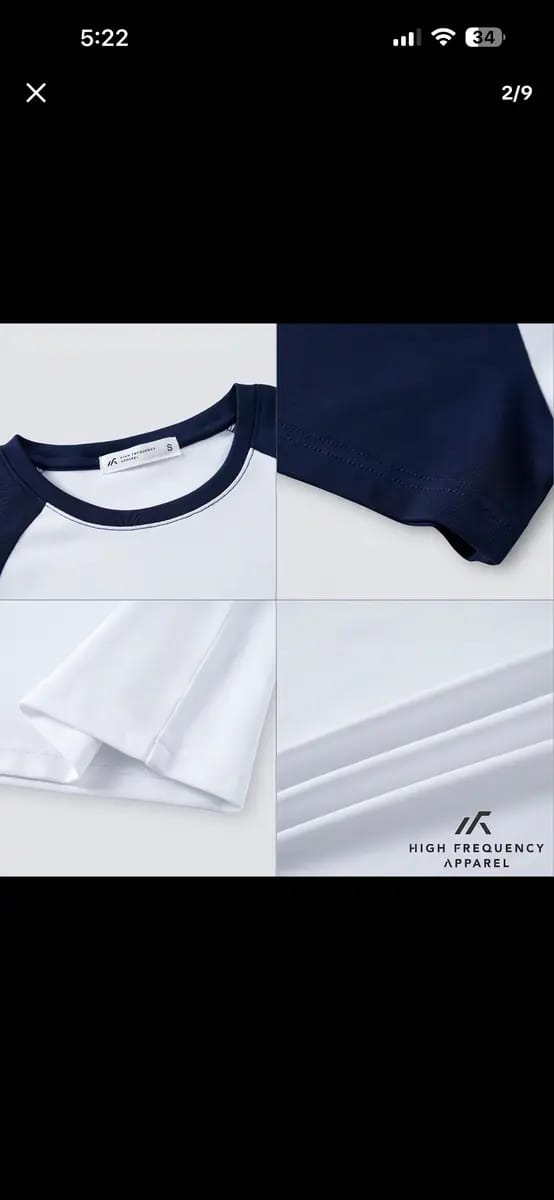 Customer photo review of Raglan Cotton Baby Tee