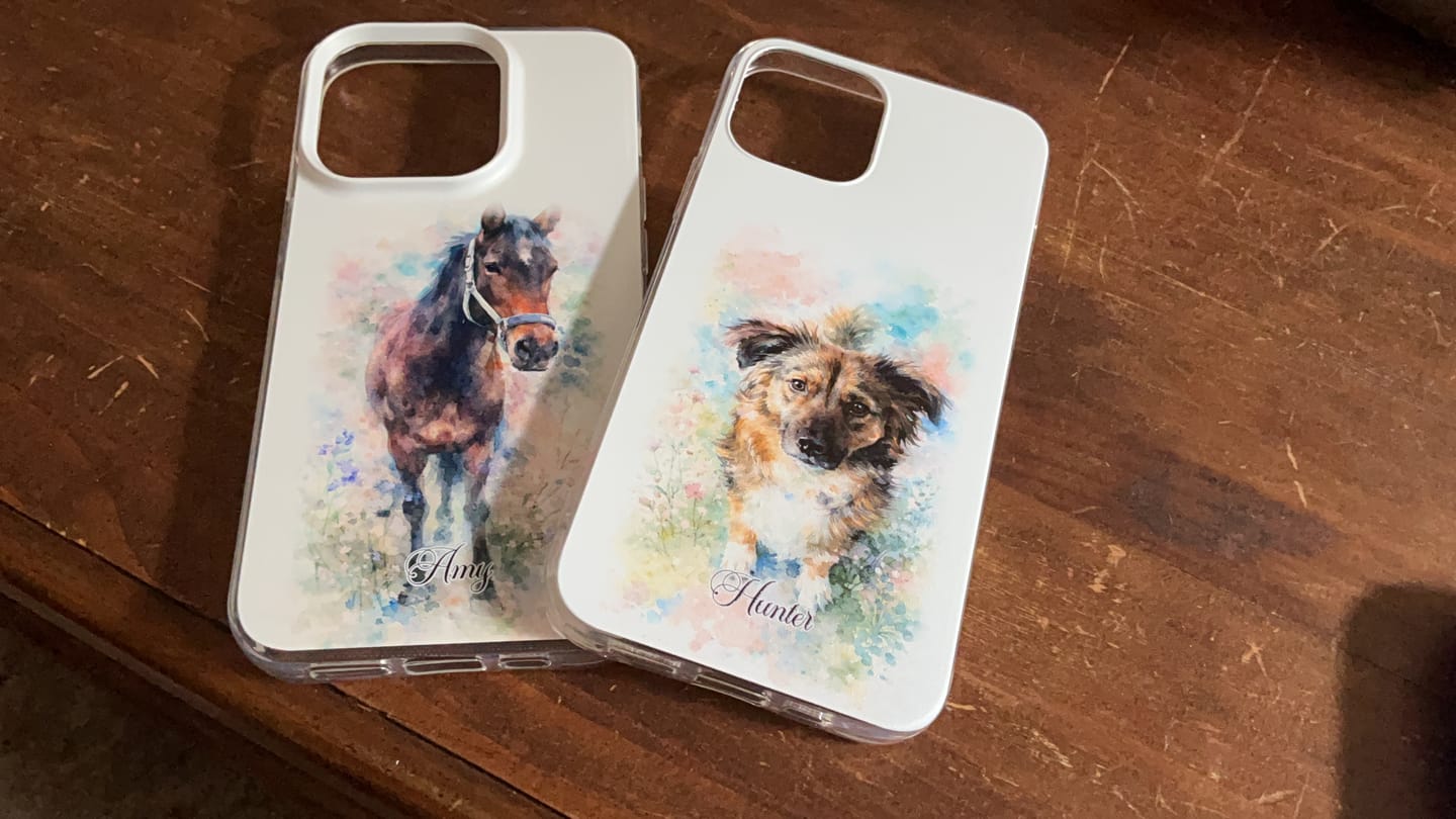 Customer photo review of Personalisierte Handyhülle - Aquarell