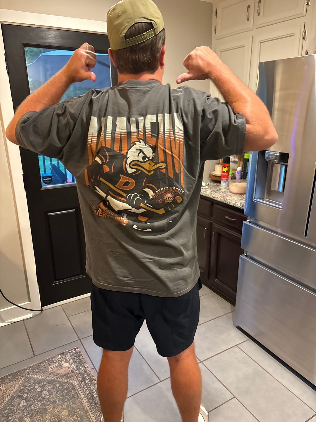Customer photo review of Anaheim Playoff Hockey T-Shirt