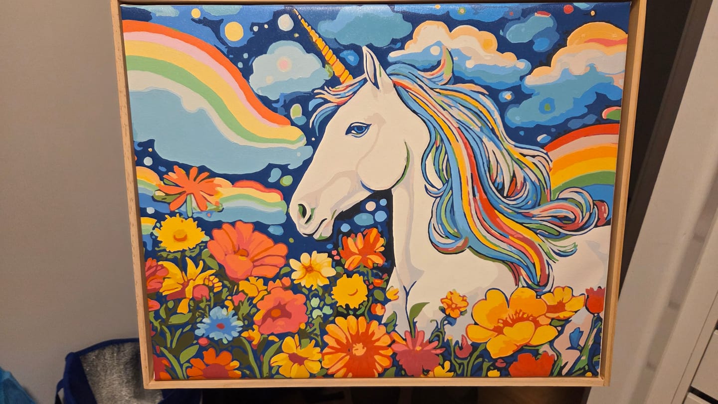 Customer photo review of Colorful Unicorn