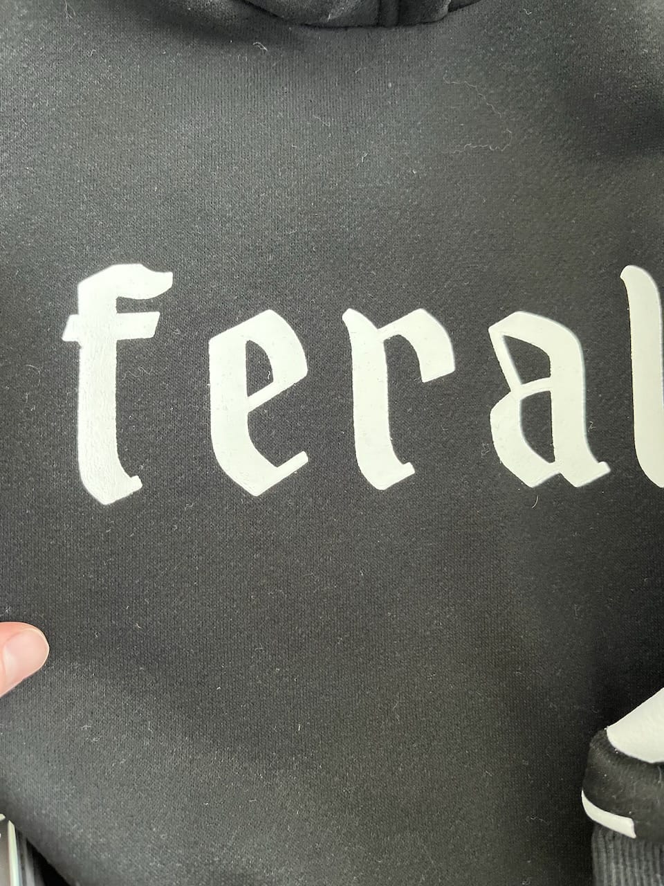 Customer photo review of Relaxed Fit Hoodie in Feral